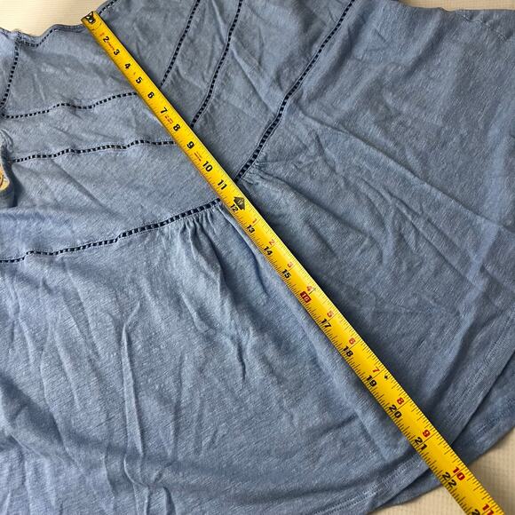 Sundance Linen Embroidered Tank Top Women Size Medium - Picture 4 of 8